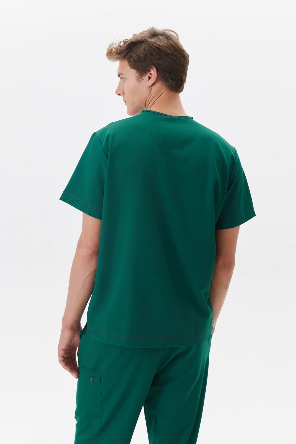 Men's Scrub Top Side View