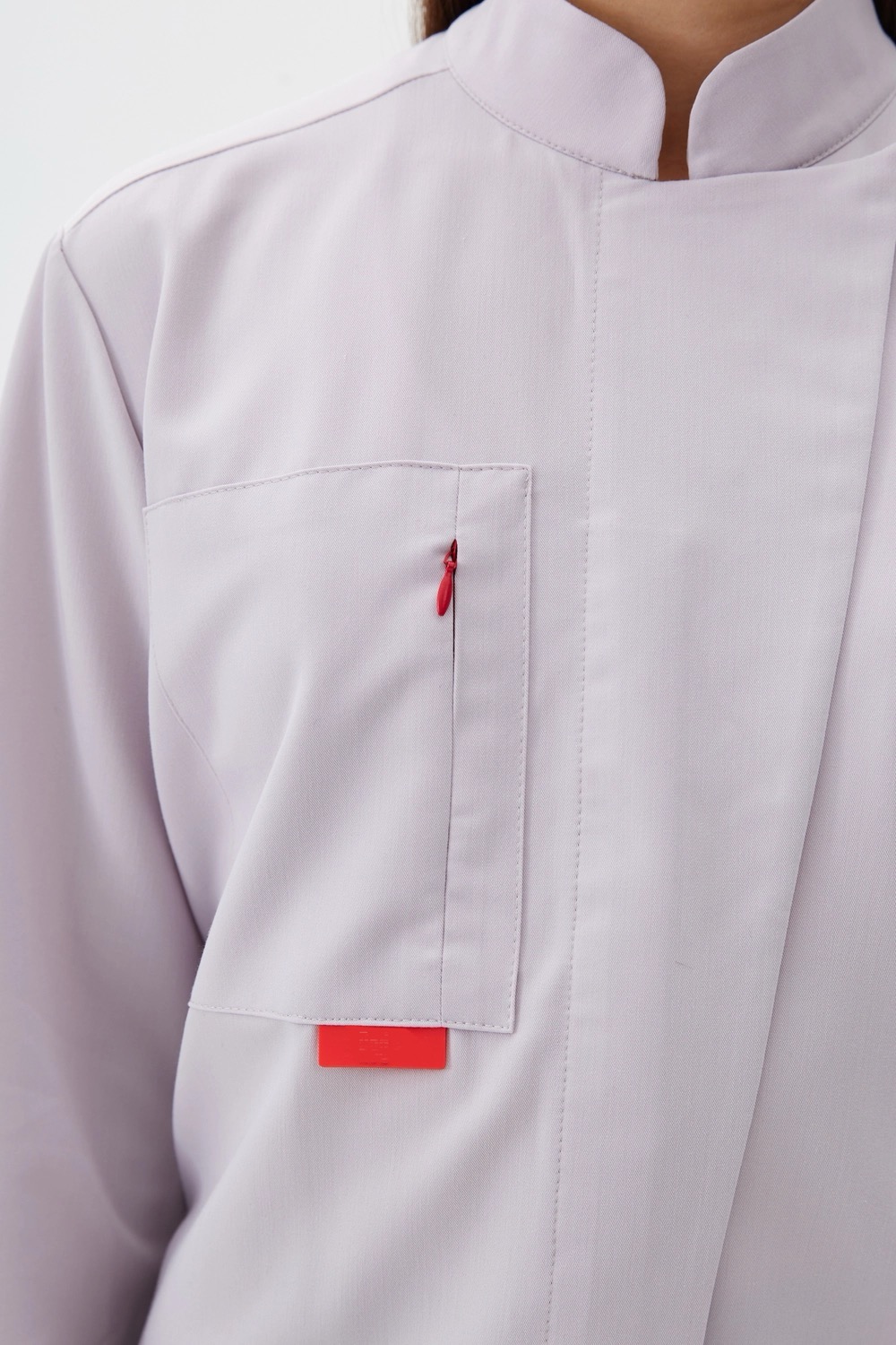 Women's Scrub Top Back View